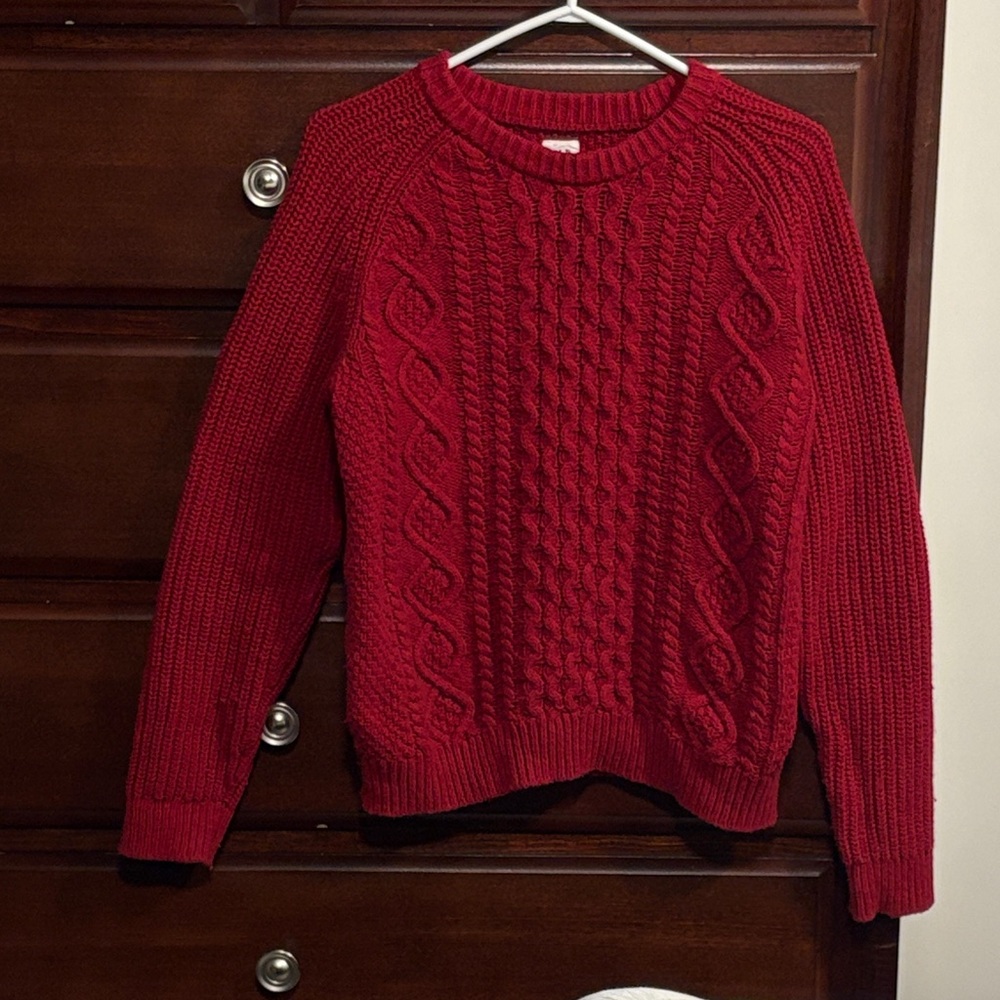GAP Kids Cable Knit Crewneck Sweater